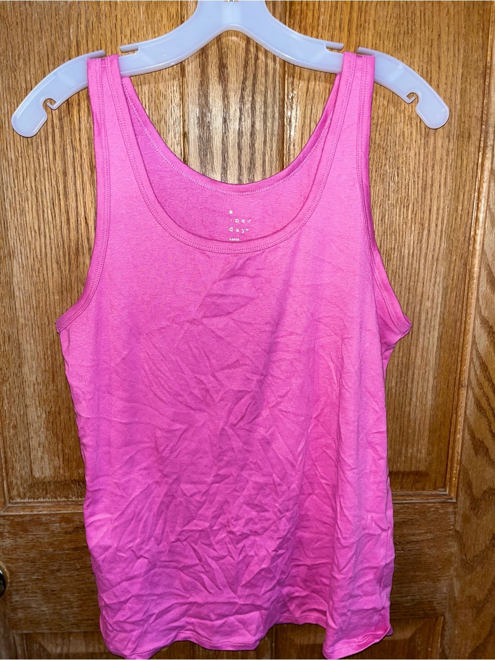 a new day Pink Scoop Neck Tank Top